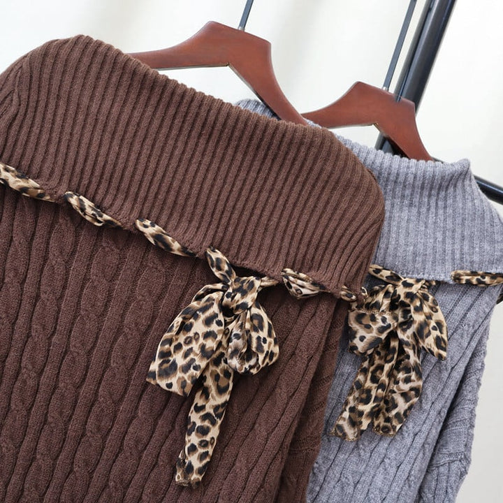【tops】ボートネックニットセーター　M26870