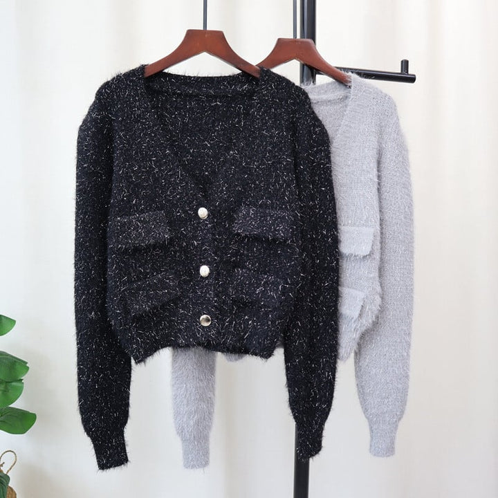 【outer】Vネックニットカーデ　M26566