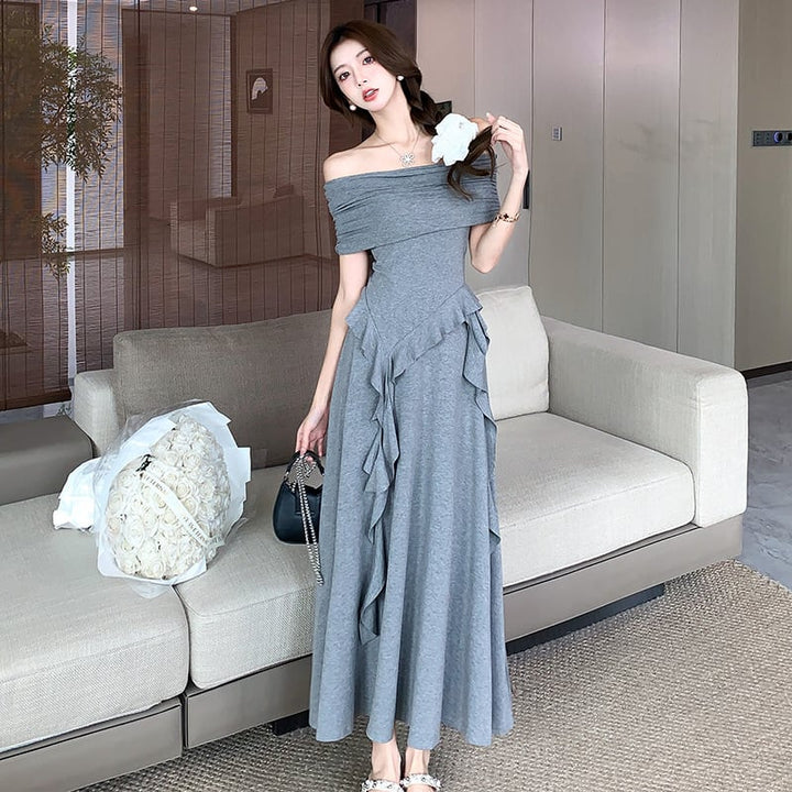 【set】不規則 イレギュラーTシャツ×スカートセット　M24767