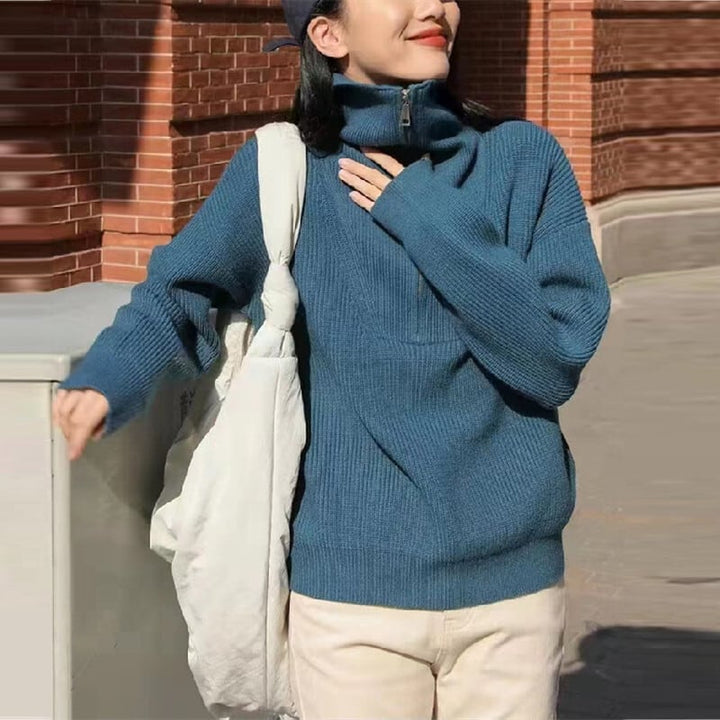 【tops】ファスナーニットセーター　M26774