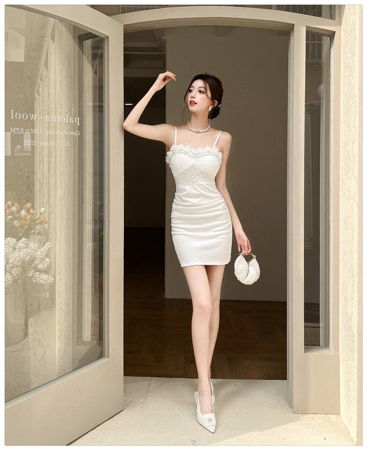 【dress】レース切り替えキャミワンピース　M29991