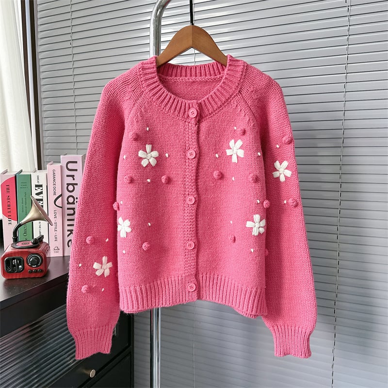 【outer】クルーネックニットカーデ　M27303