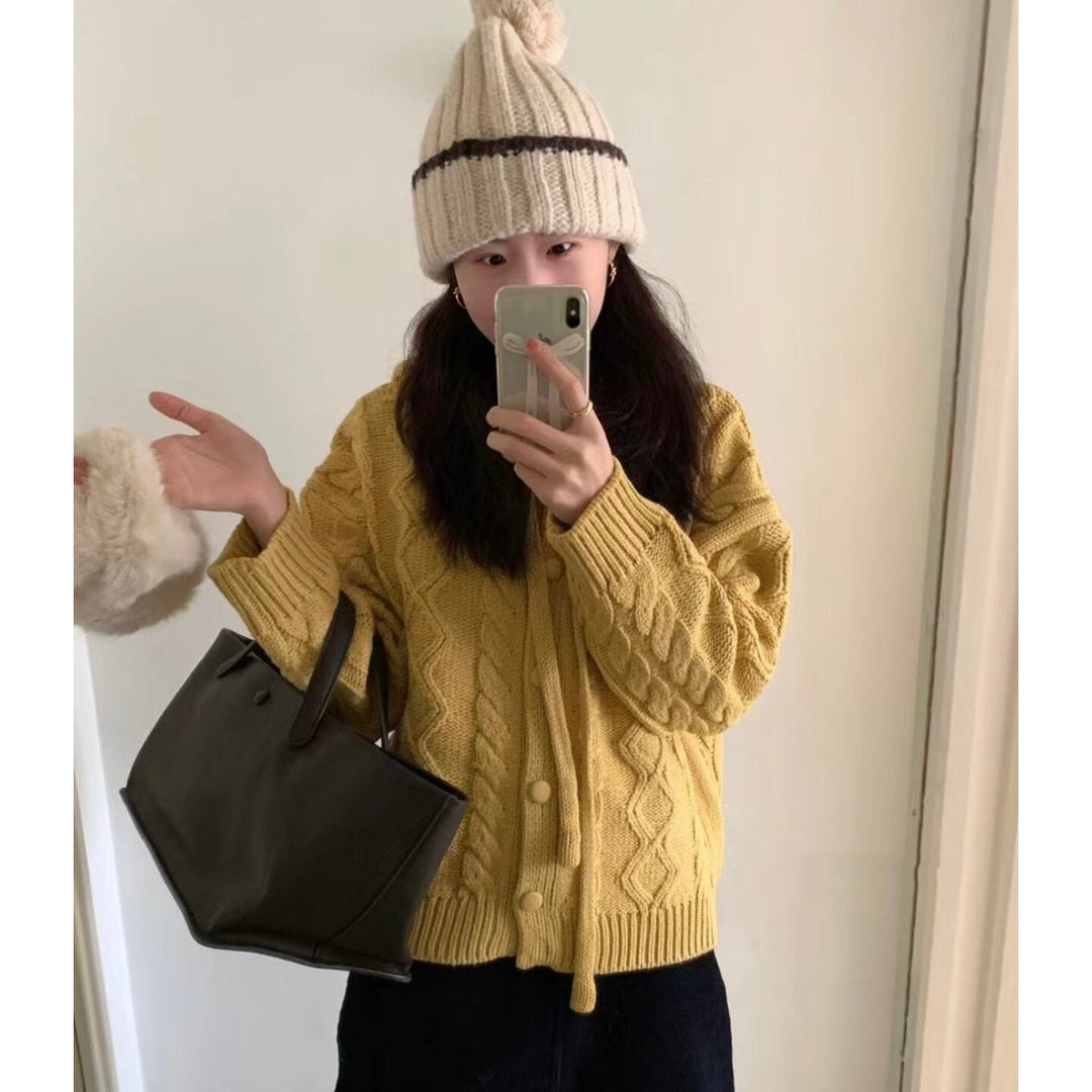 【outer】ニットカーデ　M28889