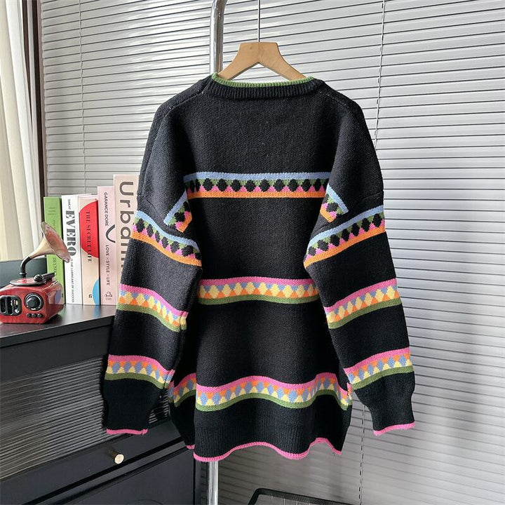 【tops】クルーネックニットセーター　M18994
