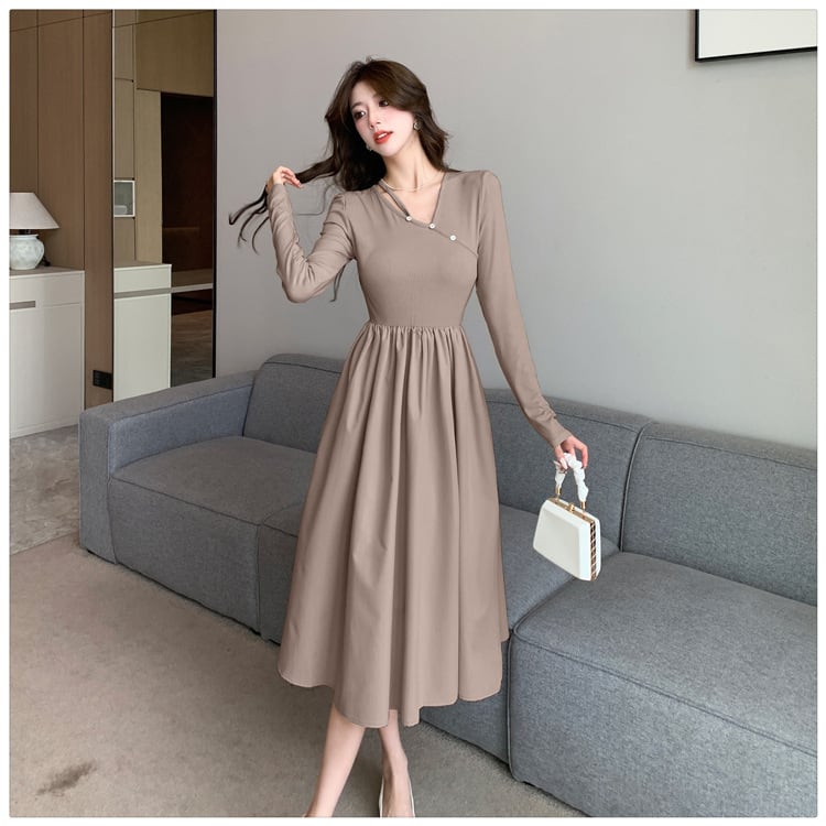 【dress】絶対欲しい ファッションシンプルワンピース　M17322