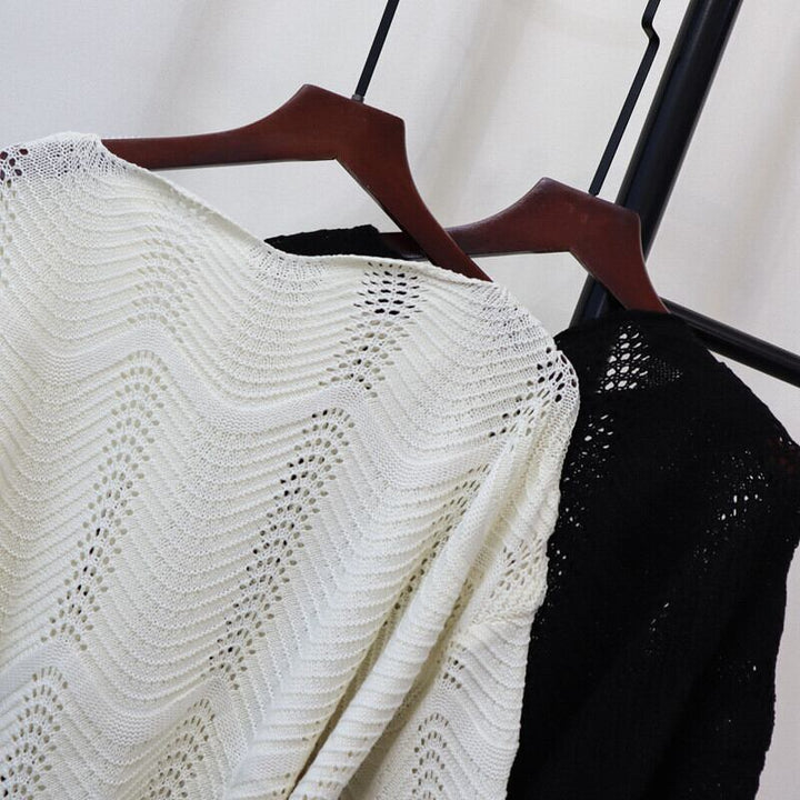 【tops】ニットセーターベルト付き　M26852