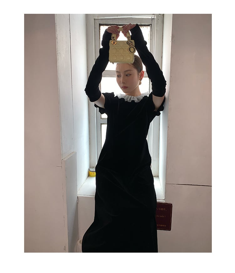 【dress】デートワンピースアームカバー付き　M26459