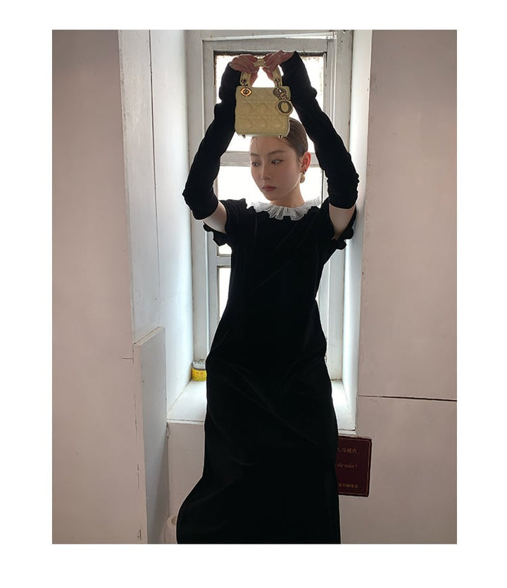 【dress】デートワンピースアームカバー付き　M26459