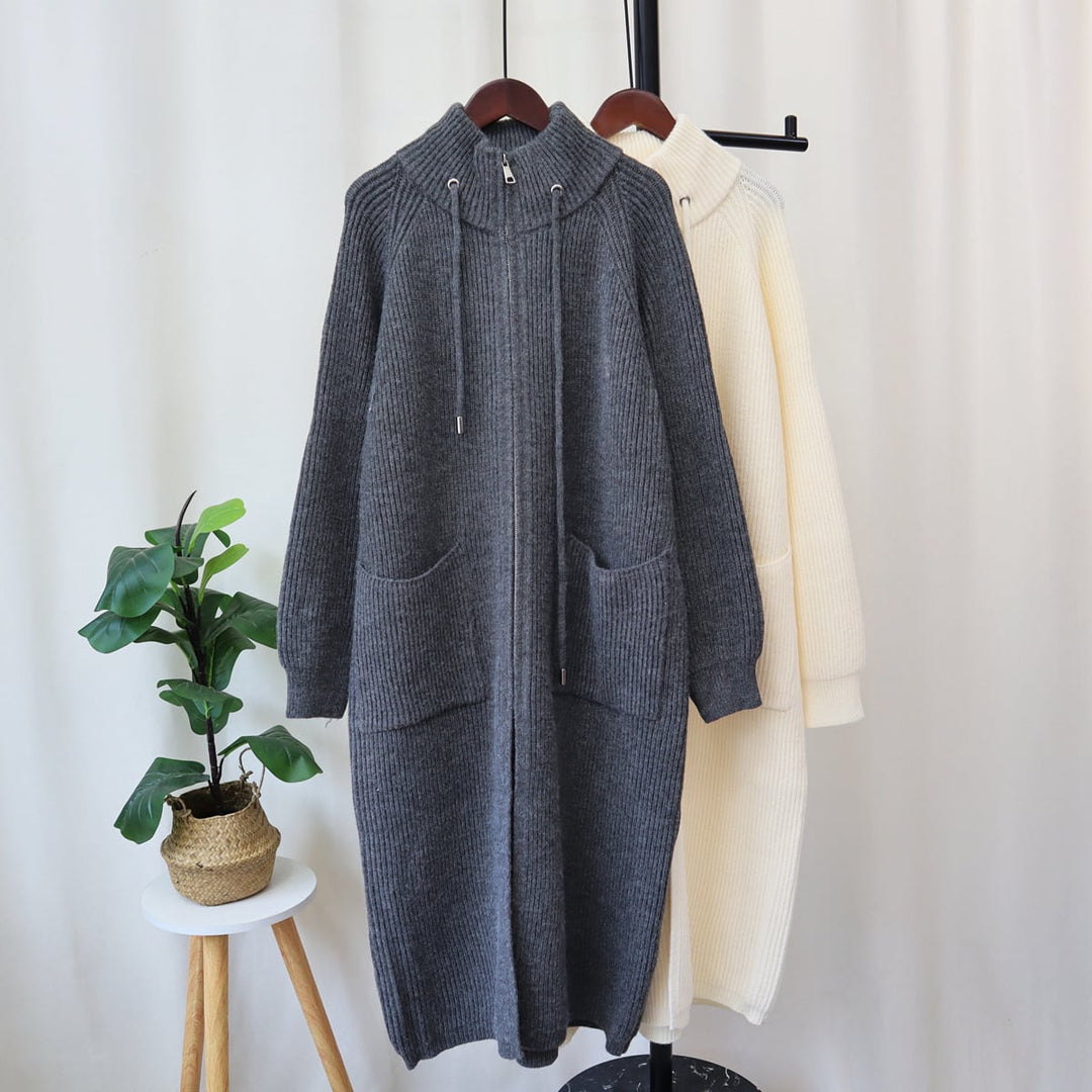 【outer】ロング丈ニットカーデ　M18347