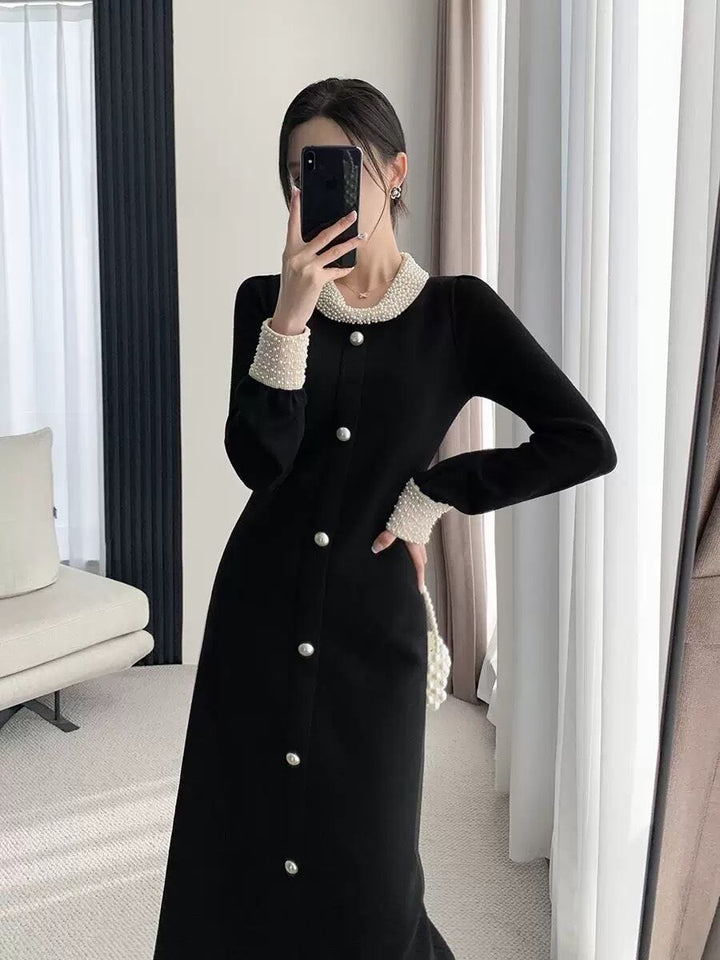 【dress】パール付きデートワンピース　N2891