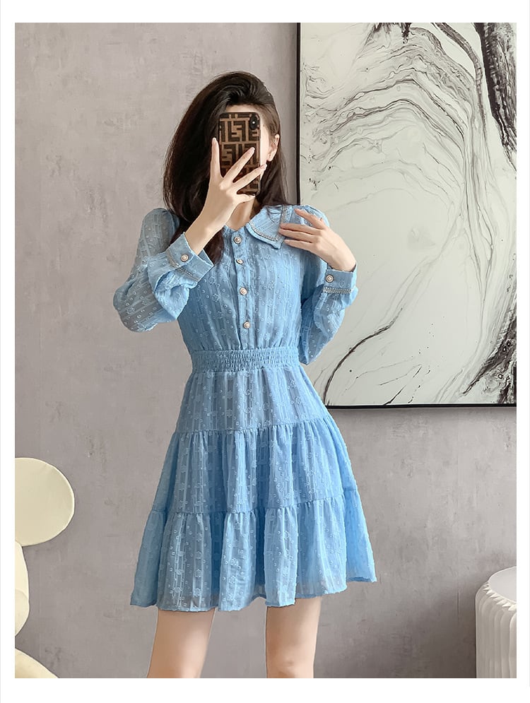【dress】大人らしい エレガントデートワンピースおしゃれ　M17274