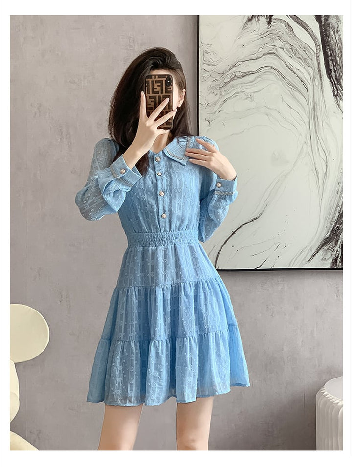 【dress】大人らしい エレガントデートワンピースおしゃれ　M17274
