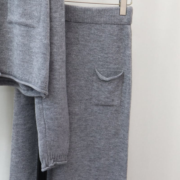 【set】ニットカーデ×スカートセット　M26534