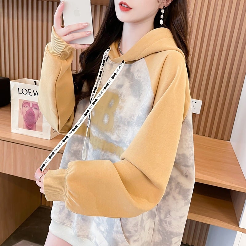 【tops】プリントフーディーパーカー　M26562