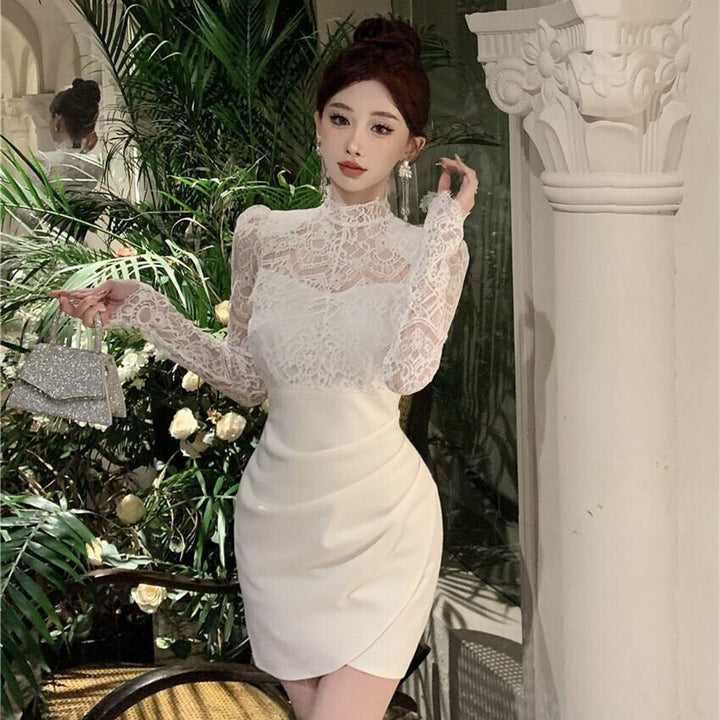 【dress】ドッキングレースワンピース　M29342