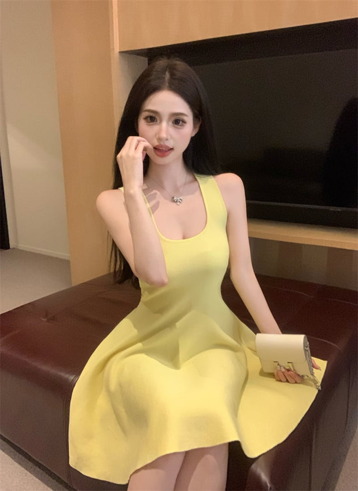 【dress】ノースリーブニットワンピース　M24696