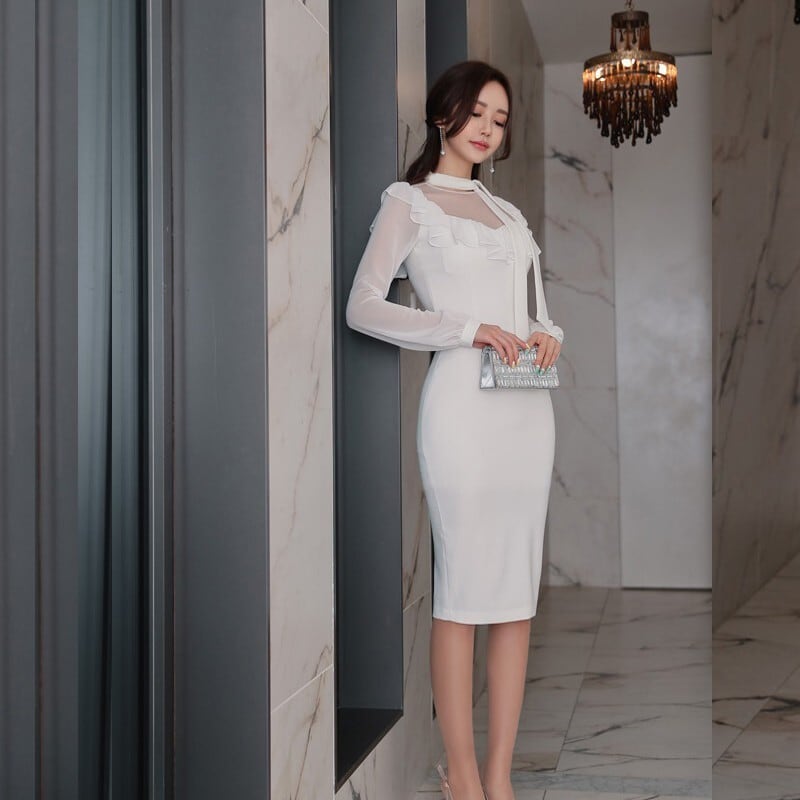 【dress】女性力を高める～切り替えデートワンピース　M17409