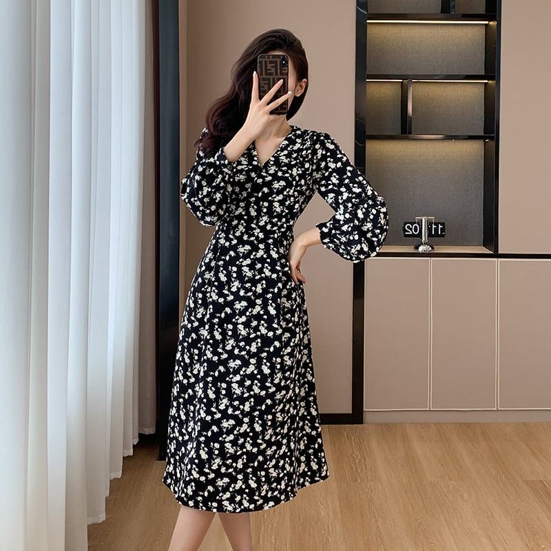 【dress】今季マストバイスウィート花柄ワンピース　M17301
