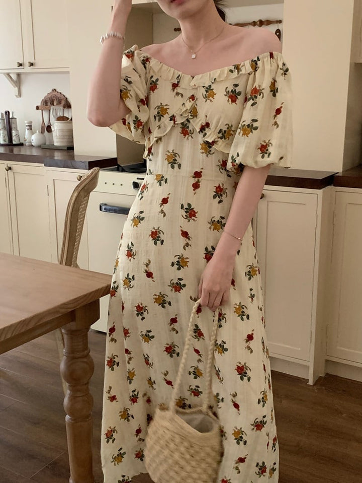 【dress】花柄ワンピース　M24465