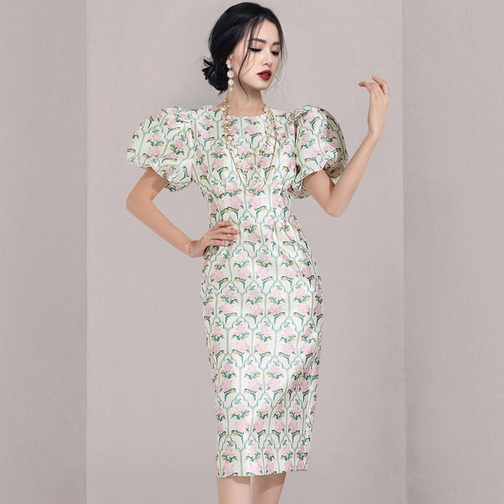 【dress】プリントワンピース　M24591