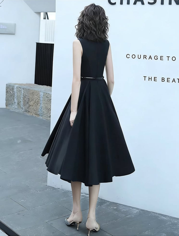 【dress】ノースリーブAラインロングフレアワンピース Q8438