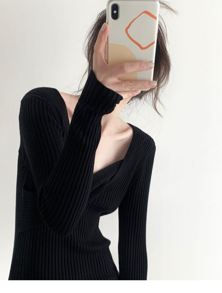 【dress】ニットワンピース　M19036