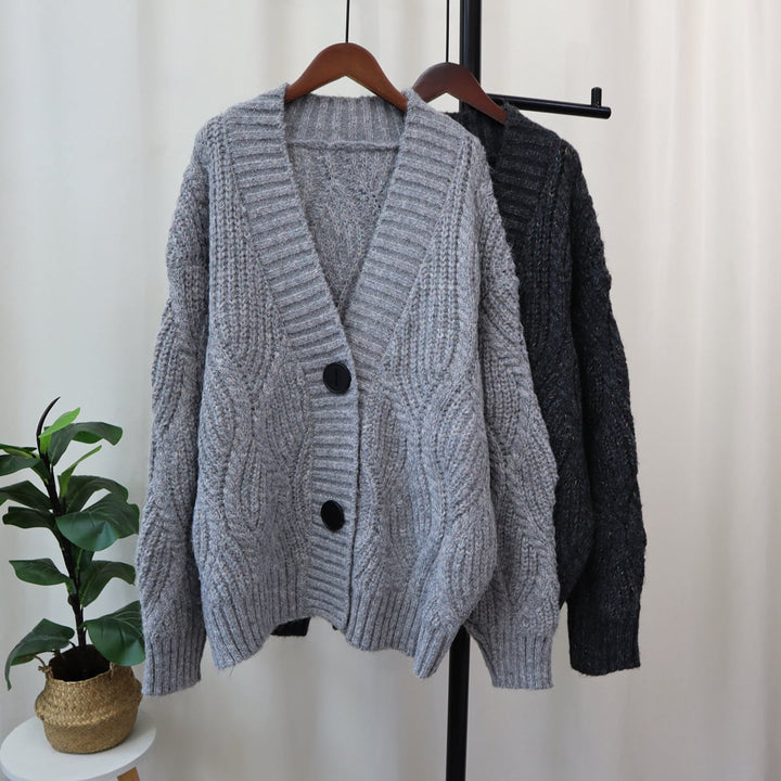 【outer】Vネックニットカーデ　M18189