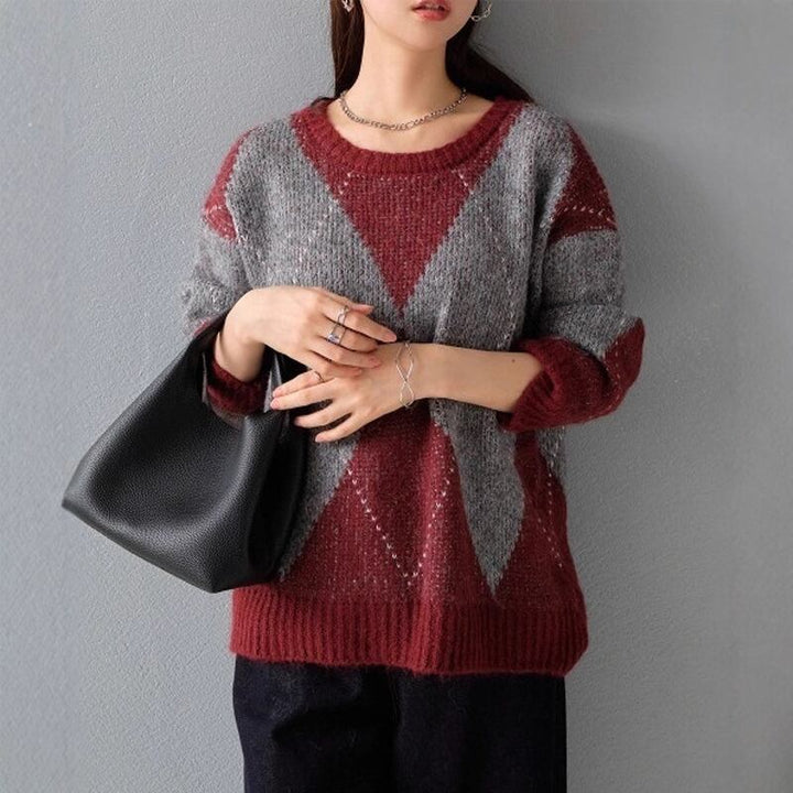 【tops】ニットトップス Q7079