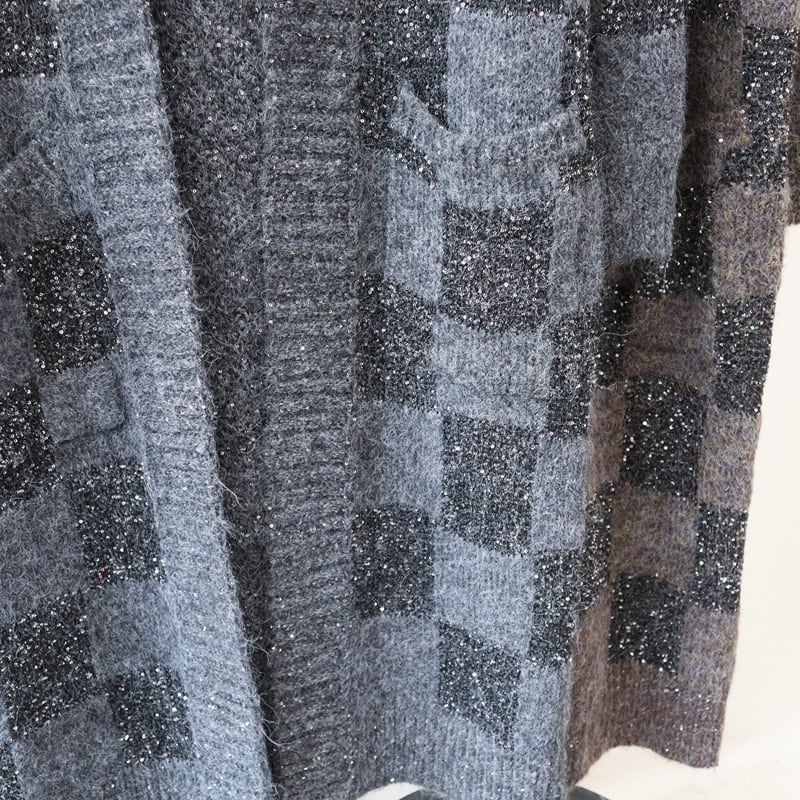 【outer】ロング丈ニットカーデ　M26596