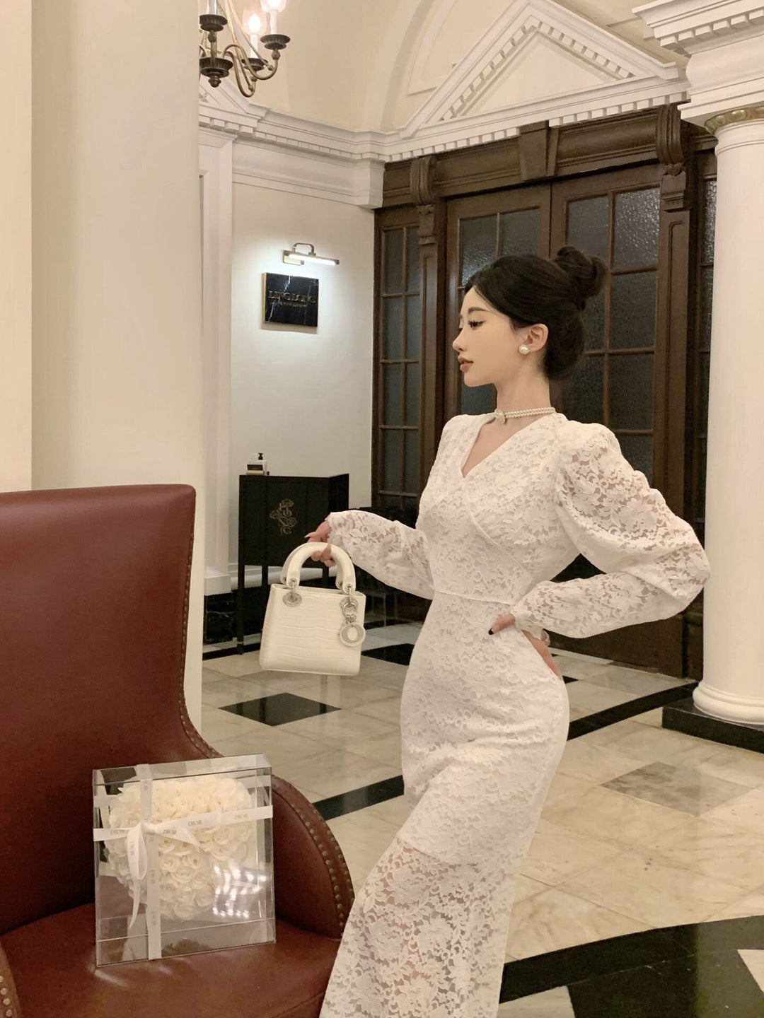 【dress】レースワンピース　M18808