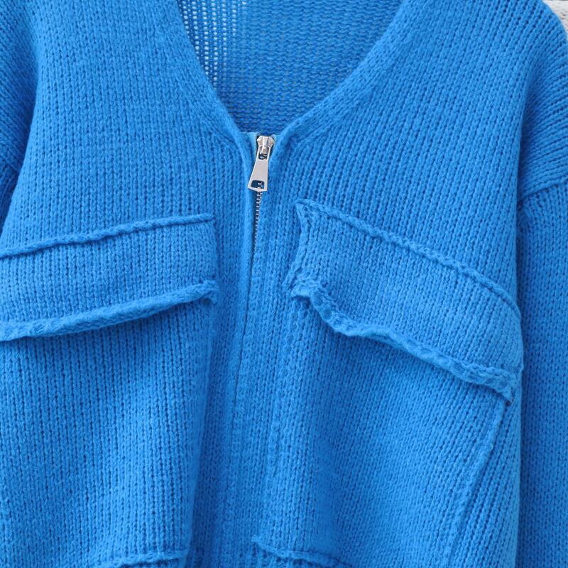 【outer】ファスナーニットカーデ　M27908