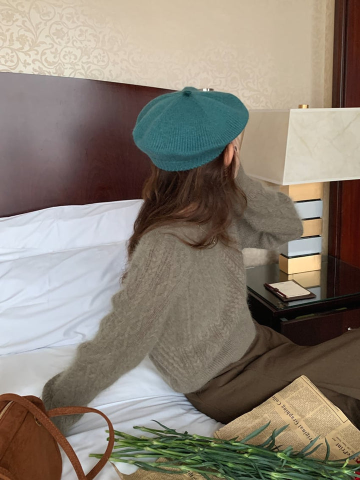 【tops】クルーネックニットセーター　M18167
