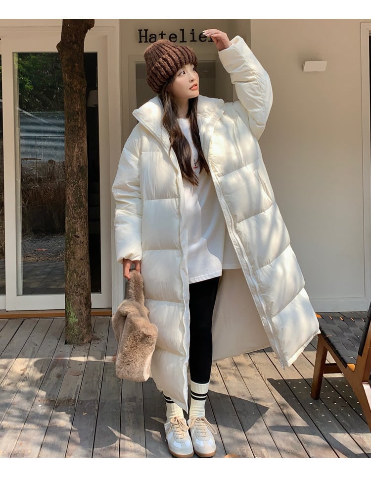 【outer】ロング丈カラーダウン　M20187