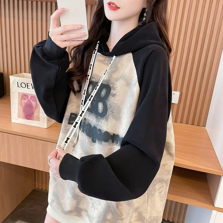 【tops】プリントフーディーパーカー　M26562