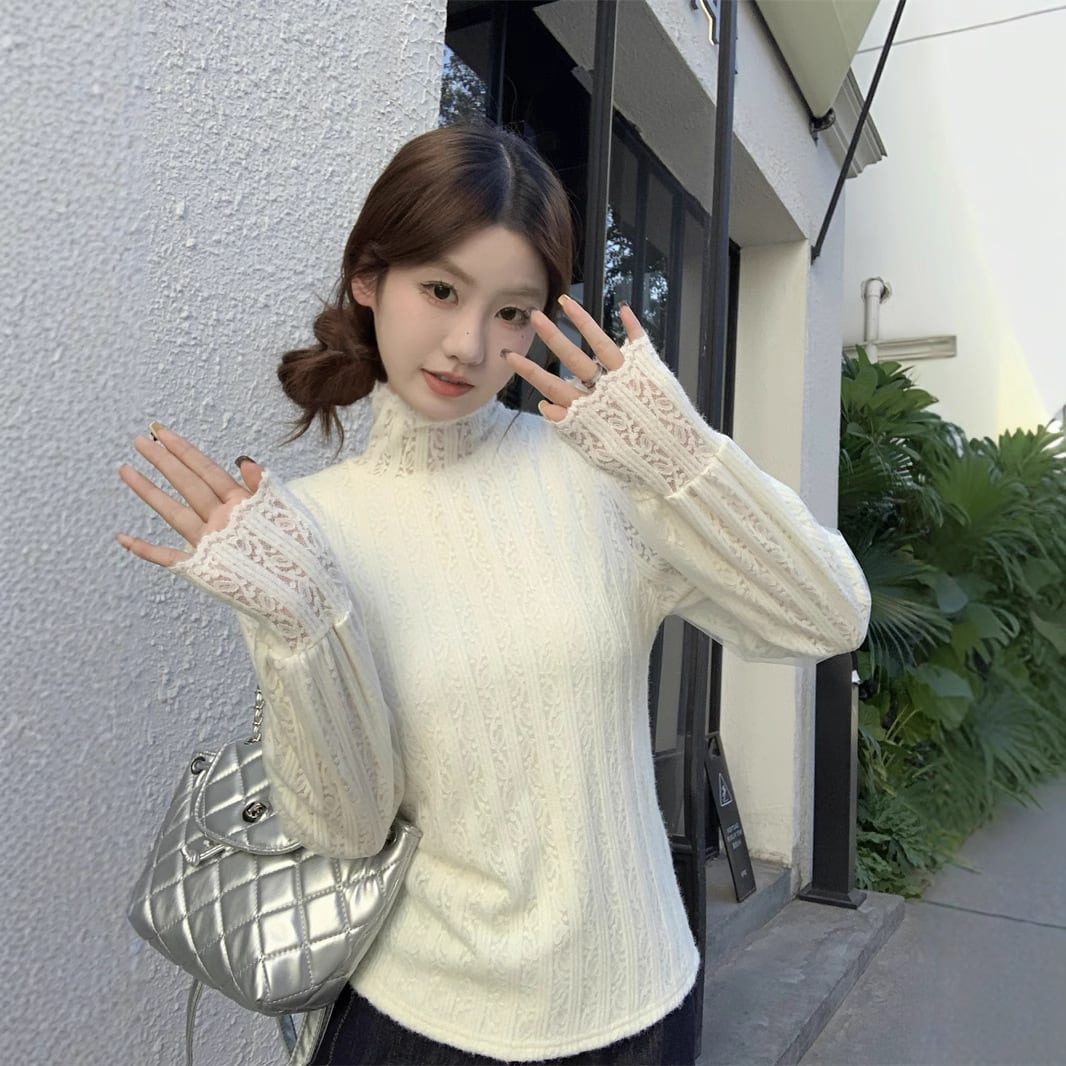 【tops】裹起毛レーストップス　M26979