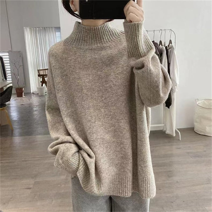 【tops】無地ニットセーター　M26775