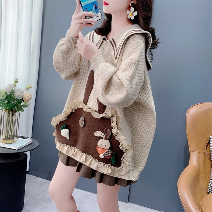 【tops】カートゥーンニットセーター　M28307