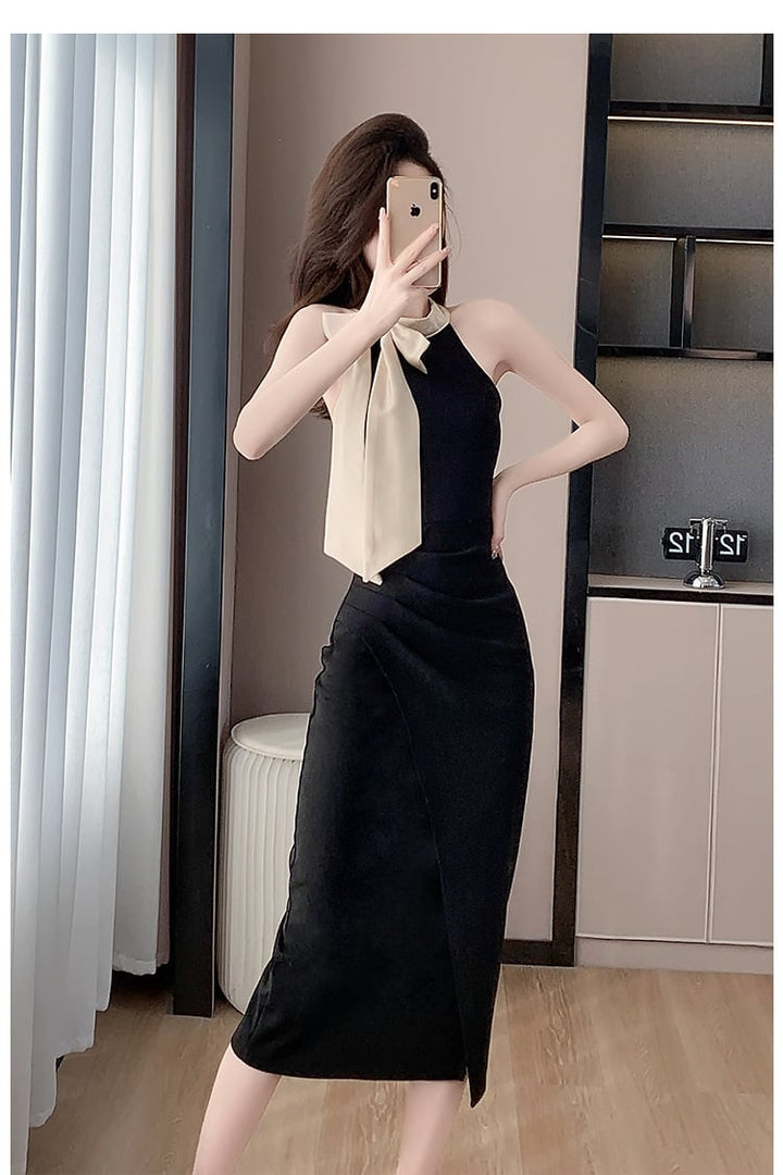 【dress】リボン付きワンピース　M24574