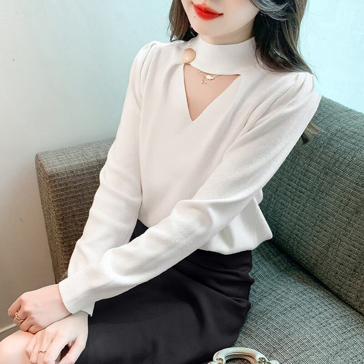 【tops】ニットトップス　M18854