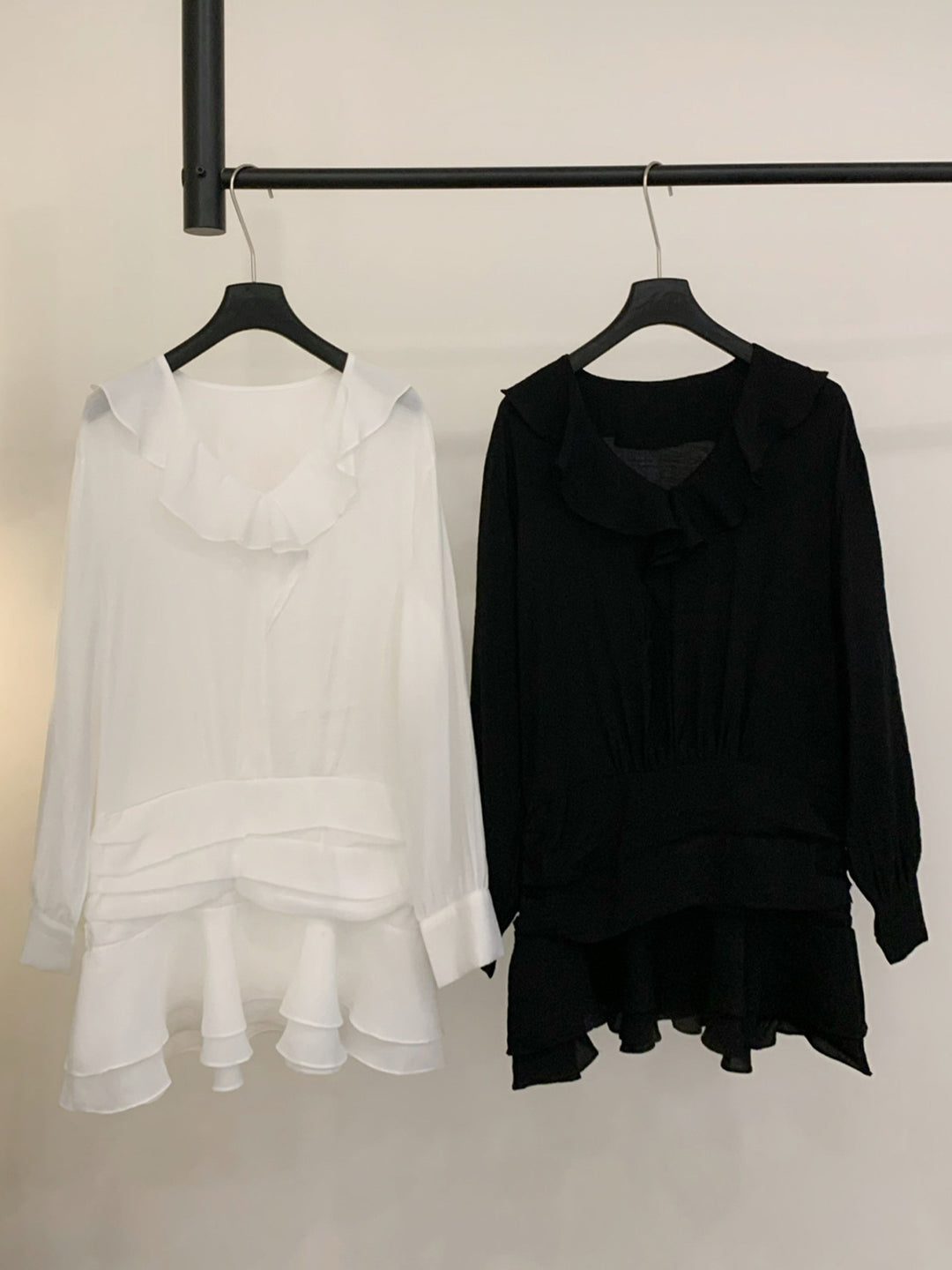 【dress】フリルカラーミニワンピース Q9014
