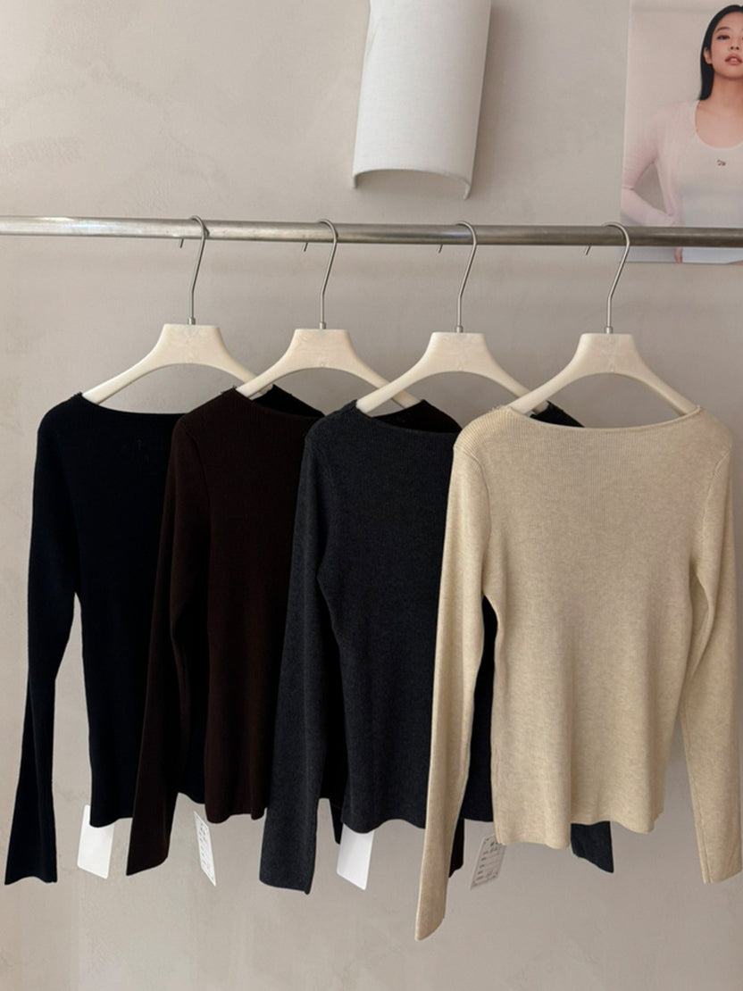 【tops】レースドッキングニットトップス Q9137