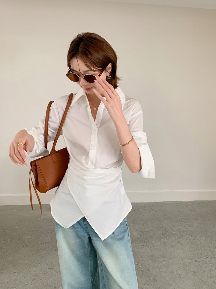 【tops】2WAYクロスシャツ Q9042