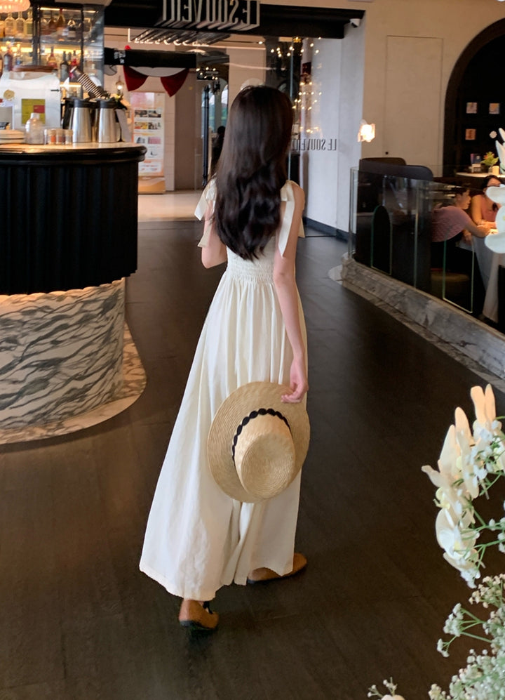 【dress】Aラインロングキャミワンピース Q9112