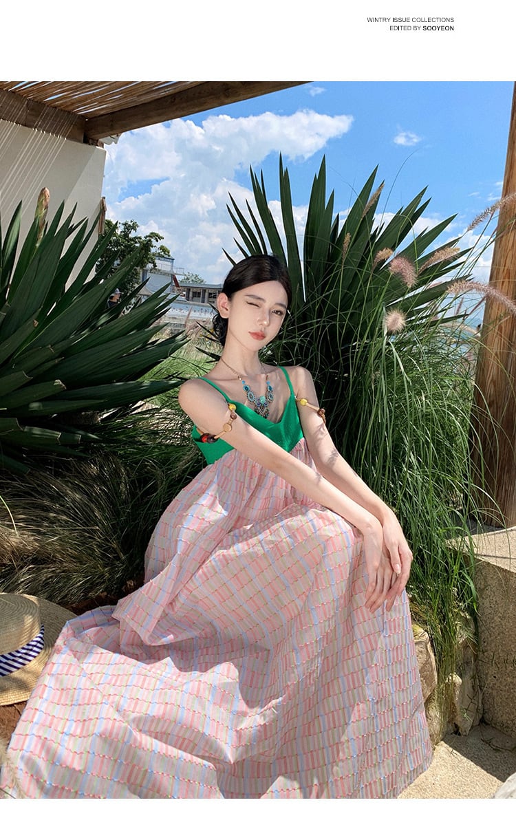 【dress】配色キャミワンピース　M21594