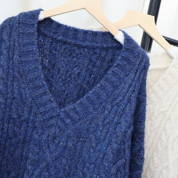【tops】Vネックニットセーター　M27882