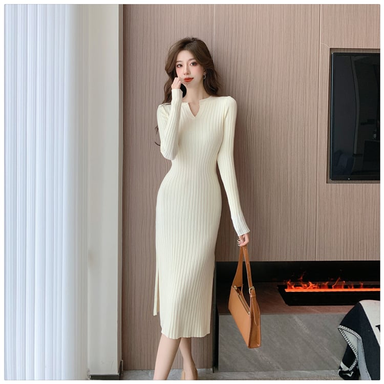 【dress】早い者勝ちエレガントニットワンピース　M17567