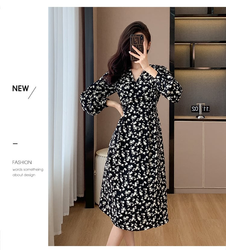 【dress】今季マストバイスウィート花柄ワンピース　M17301