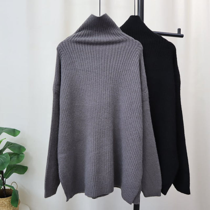 【tops】ハイネックニットセーター　M27394