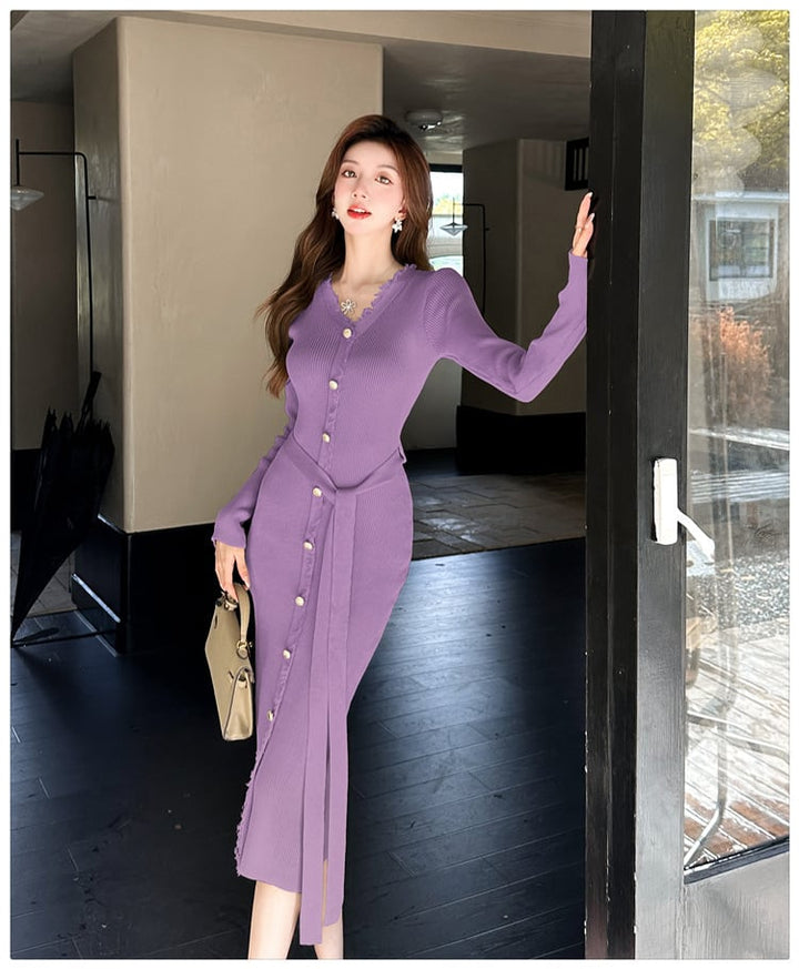 【dress】ニットワンピース　M25754