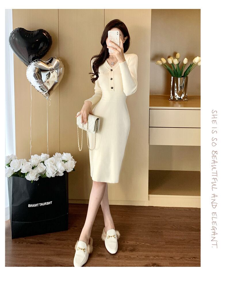 【dress】ニットワンピース　M28402